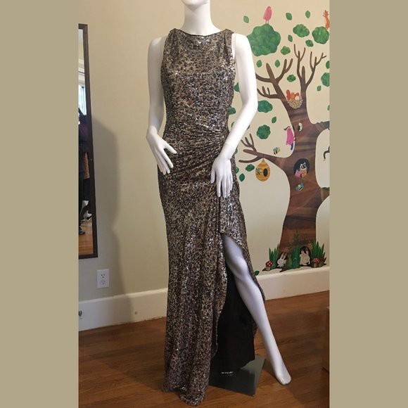 Jonathan Simkhai SUTTON Speckle Persian Cat Gown - Picture 5 of 10